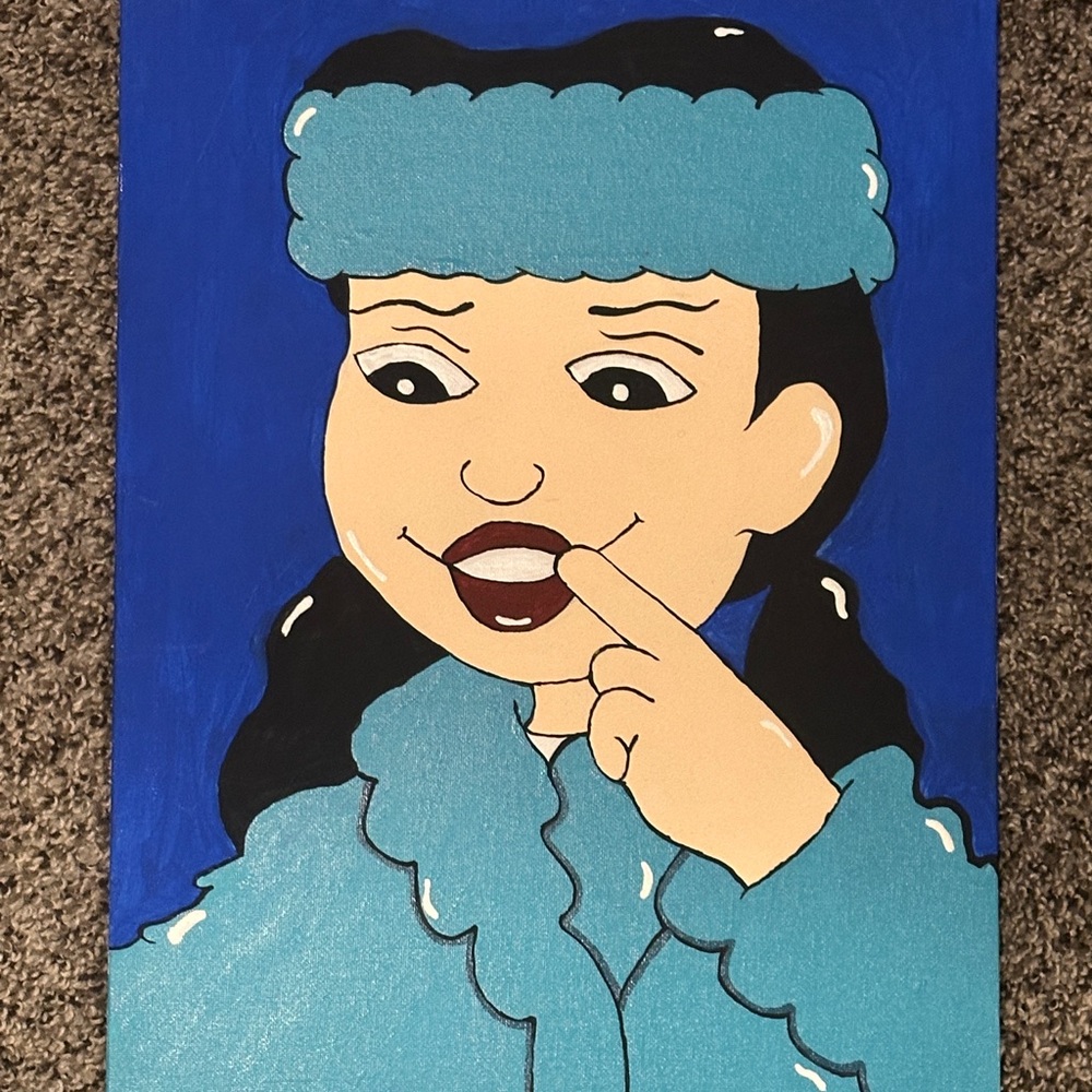 Hand drawn and painted , very beautiful colors incorporated